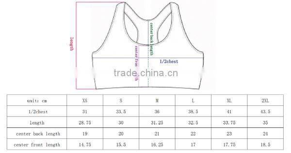 High quality fashion style yoga sports bra/sex yoga bra/sublimation yoga bra
