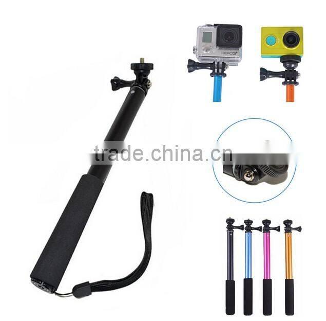 Sports Camera GoPros Selfie Stick with 1/4 Screw Adapter Monopod Selfie Ring Light