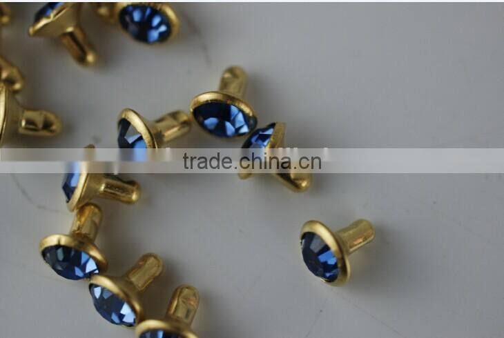 4mm/5mm/6mm/7mm/8mm Rhinestone rivet for leather