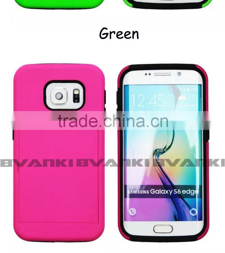 multifunction Card Holder Stand Phone Case for samsung galaxy s6 edge case 2015 High Quality smart flip cover case for Samsung