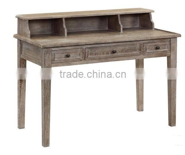 Latest Design Oak Wood Living Room antique Drawers Writing Table