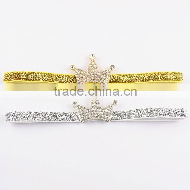 New baby crown Headband Toddler Headband baby diamond crown hair band wh-1747