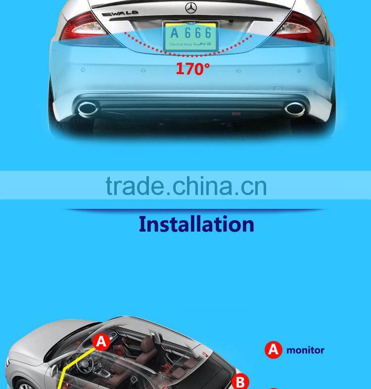China manufacturer factory price car plate frame car rear view camera