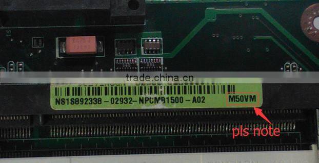for ASUS M50VM L50VN 57V M50VC M50VN M50V Motherboard NPCMB1100-A05 NPCMB1500-A02 Mainboard M50VM REV 2.0 PM45100% tested