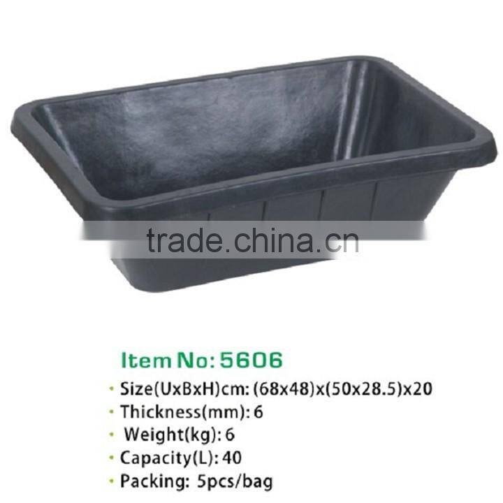 recycled square rubber bucket