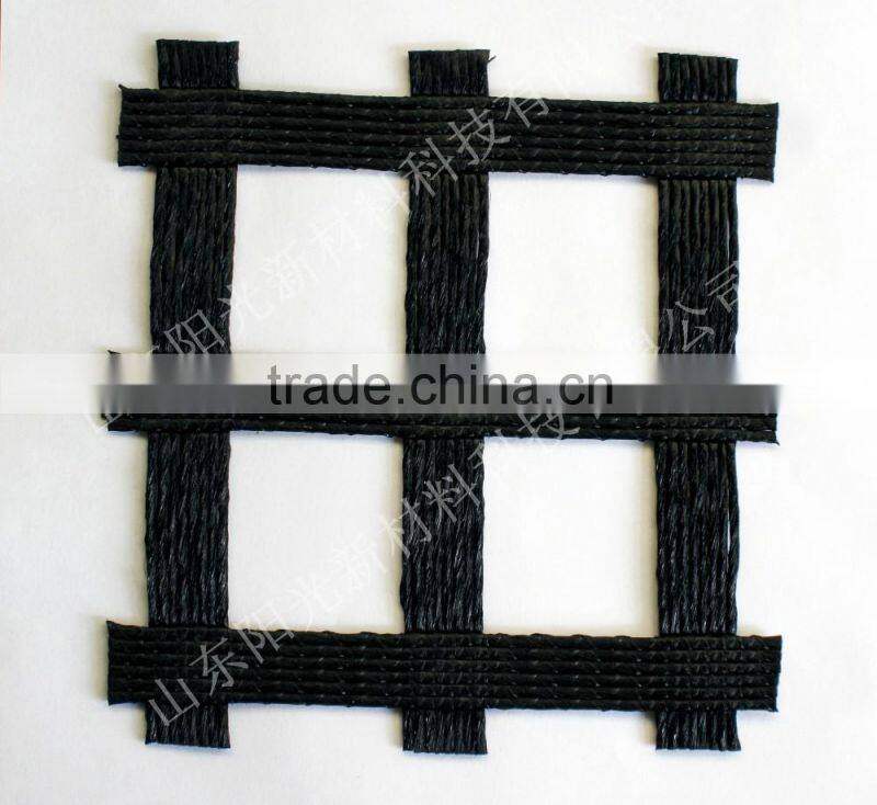 Biaxial PVC coated polyester geogrid with CE certification