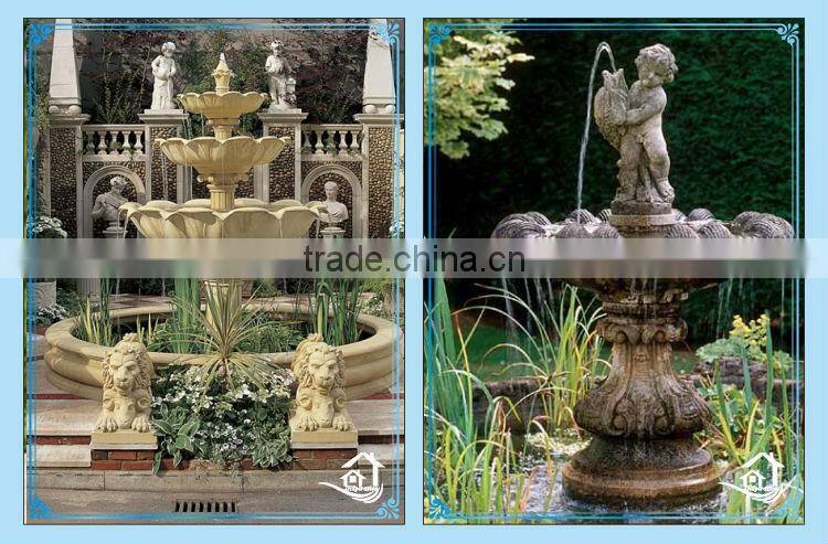 Garden decoration resin water fountain