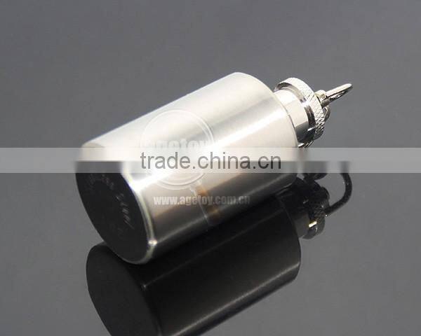 1oz Stainless Steel Portable Round Flagon Kettle Oilcan Keychain 28ML Metal Travel Wine Pot Mini Hip Alcohol