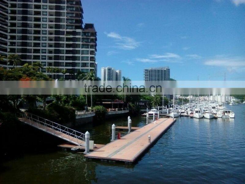 popular and durable steel structures floating dock plastic pontoons for sale