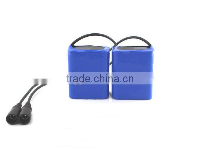 11.1V/12V 4400mAh 18650 li ion high rate rechargeable battery for head lamp, font light, LED Lighting