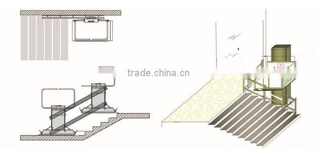 hot sale power bus wheelchair elevator lift