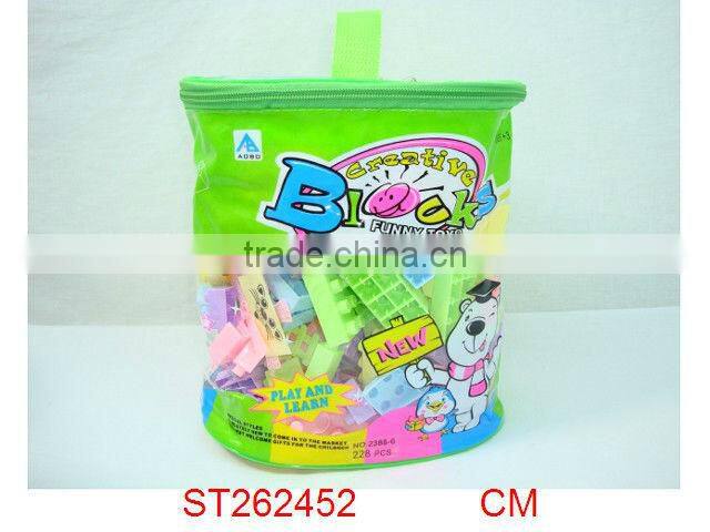 Eco-friendly plastic building block toys 210pcs