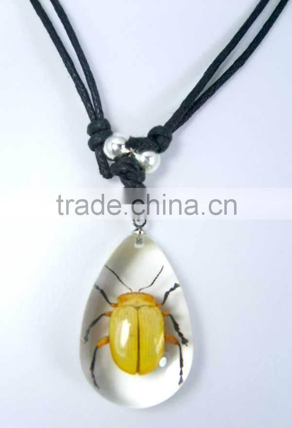 Real Baltic Insect Amber Bead Necklace Design