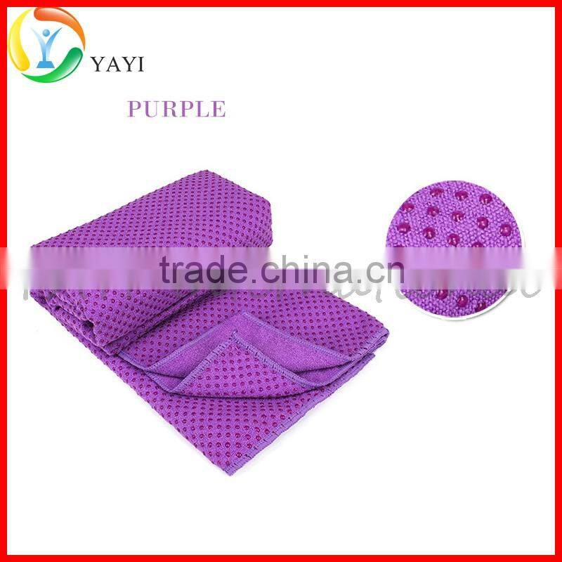 Yoga Pilates Exercise Microfiber Non Skid Yoga Mat Towel