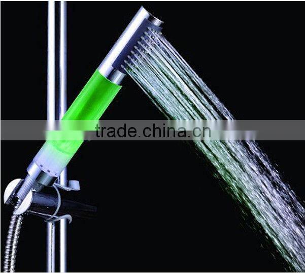 Temperature control LED shower hand with light electric faucet