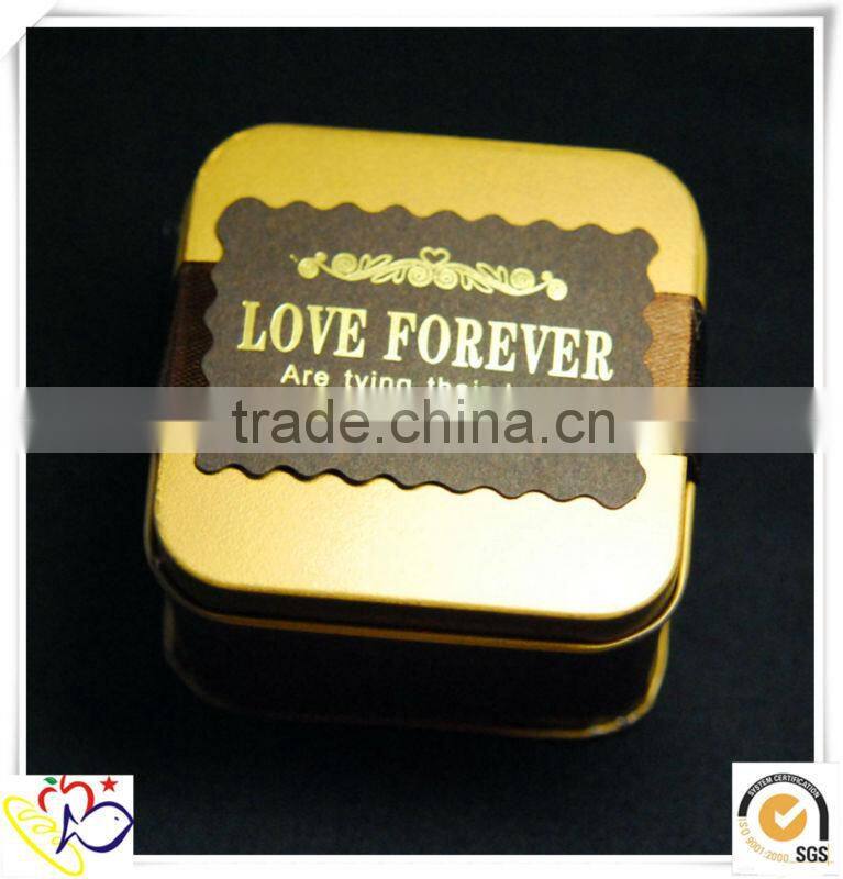 alibaba china decorate 3 size gold tin box wedding favor boxes/decorative boxes for sweets
