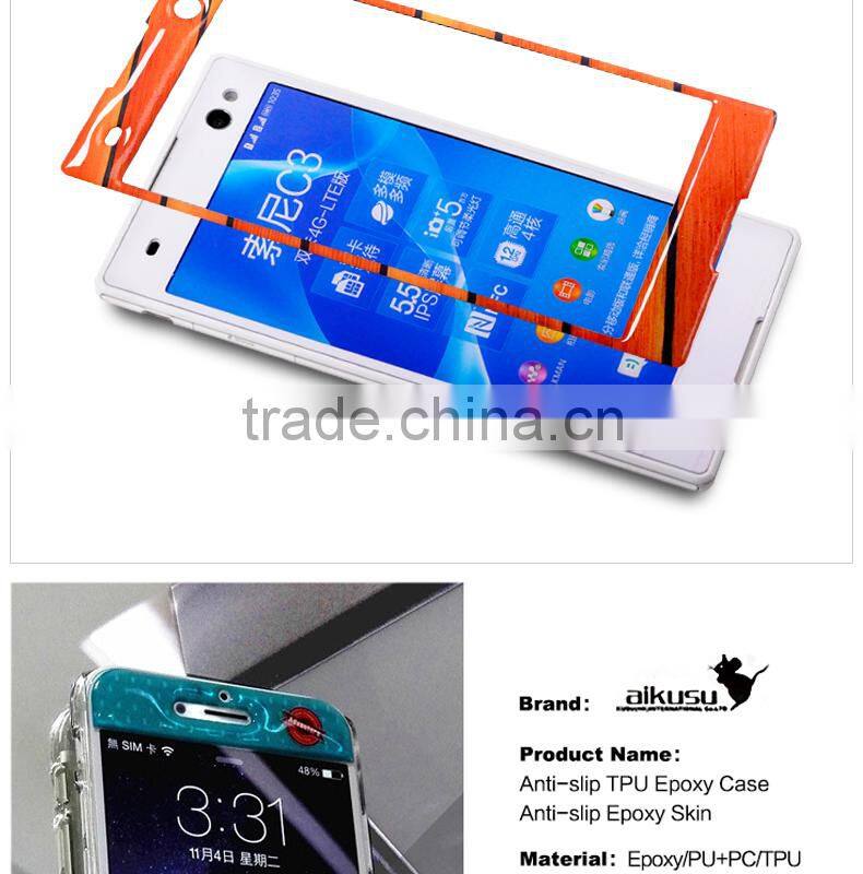 3M High end material mobile phone sticker for sony c3 epoxy skin
