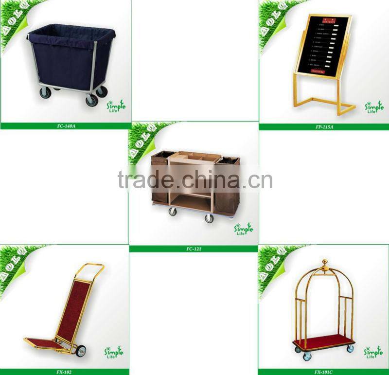 2013 the Most popular Hotel Glass Turntable Carrying Cart