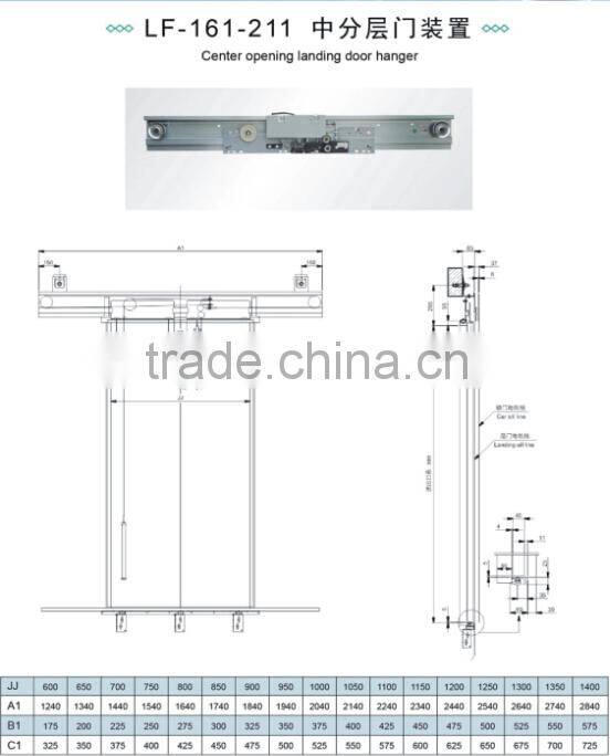 Automatic Elevator Door Landing Door Header