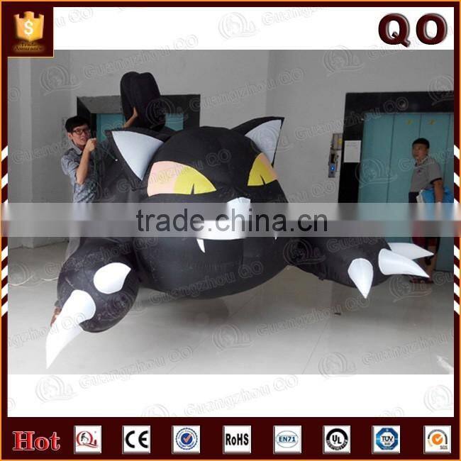 Alibaba China giant durable cartoon cat halloween decoration inflatable animal