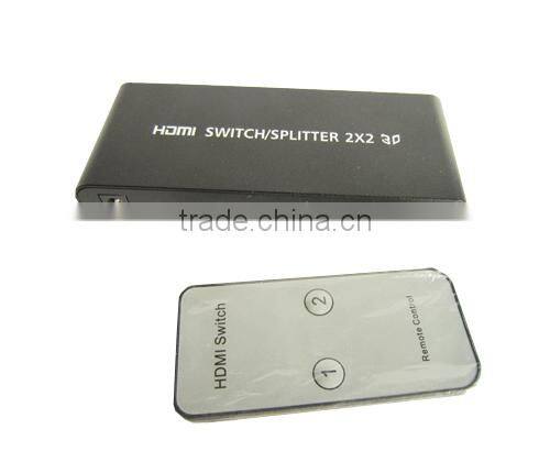 HDMI Switcher/Splitter 2X2 3D 1080P