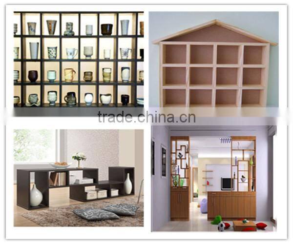 Supermarket 4 Tier Wood Display Shelf