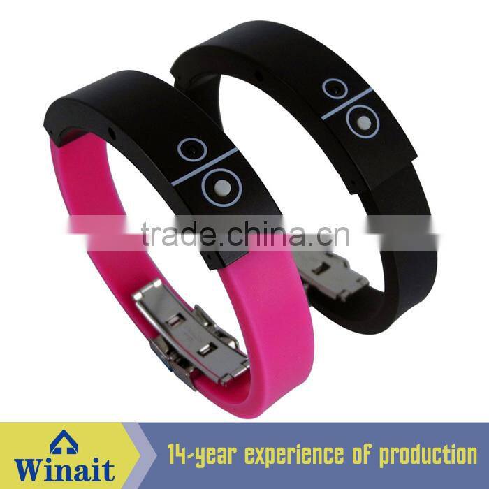 Hot Sale Wrist Mobile Bluetooth Bangles Silica Gel Hand Belt Bluetooth WT-16