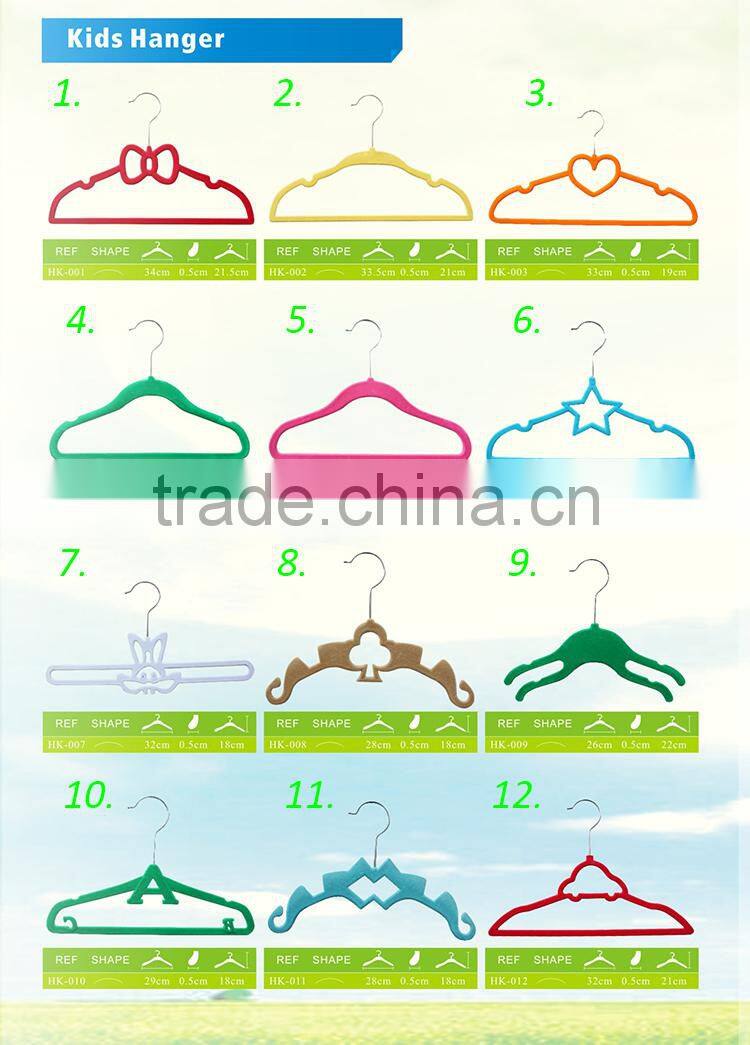 Standby Children Velvet Flocking Clothes Hanger Nonslip Hanger for Kids