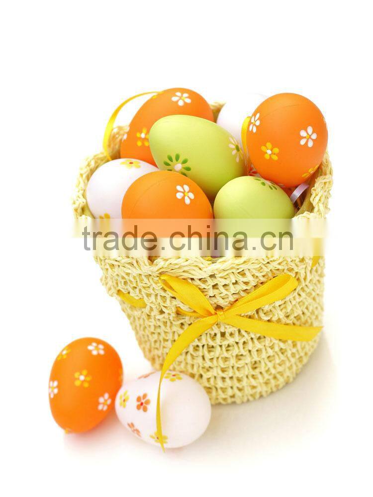 spray painting lovely beautiful easter eggs in the north America