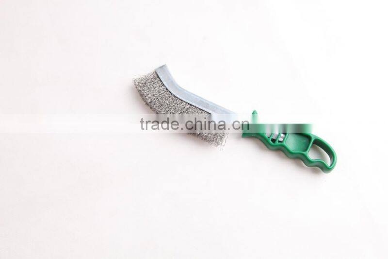 plastic crimped wire hand scratch brushes, length 265 mm 10 1/2"