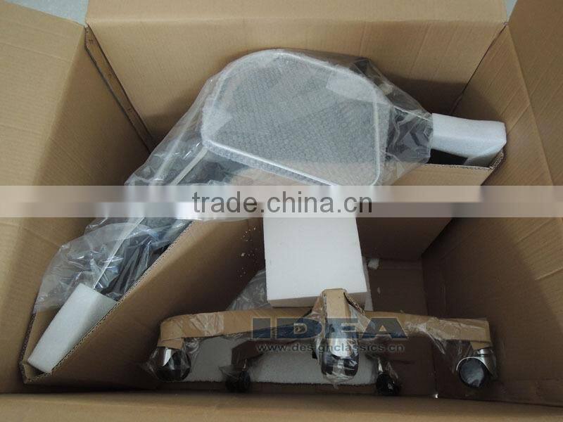 Replica EA119 Charles High Back Office Chair - Dark Grey Color Genuine Leather