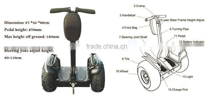Sumsung Li-ion battery self balancing scooter 2 wheels