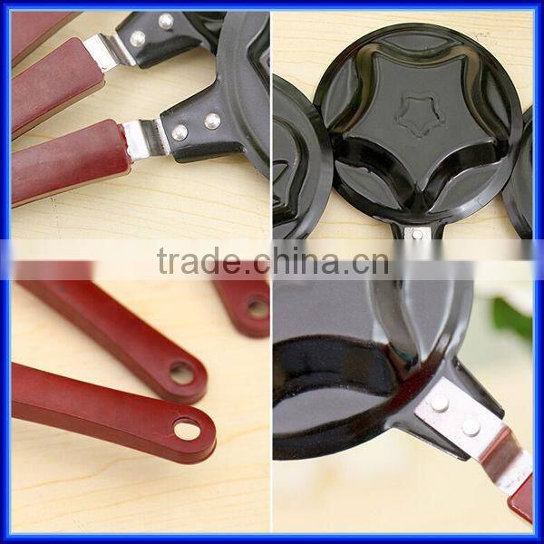 Cheap omelette frying pan heart shaped mini non-stick egg frying pan