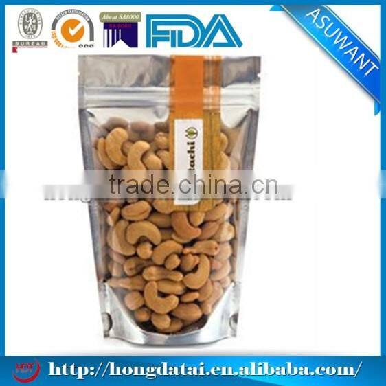 Eco-friendly cookie biodegradable foil wrapped food packing bag