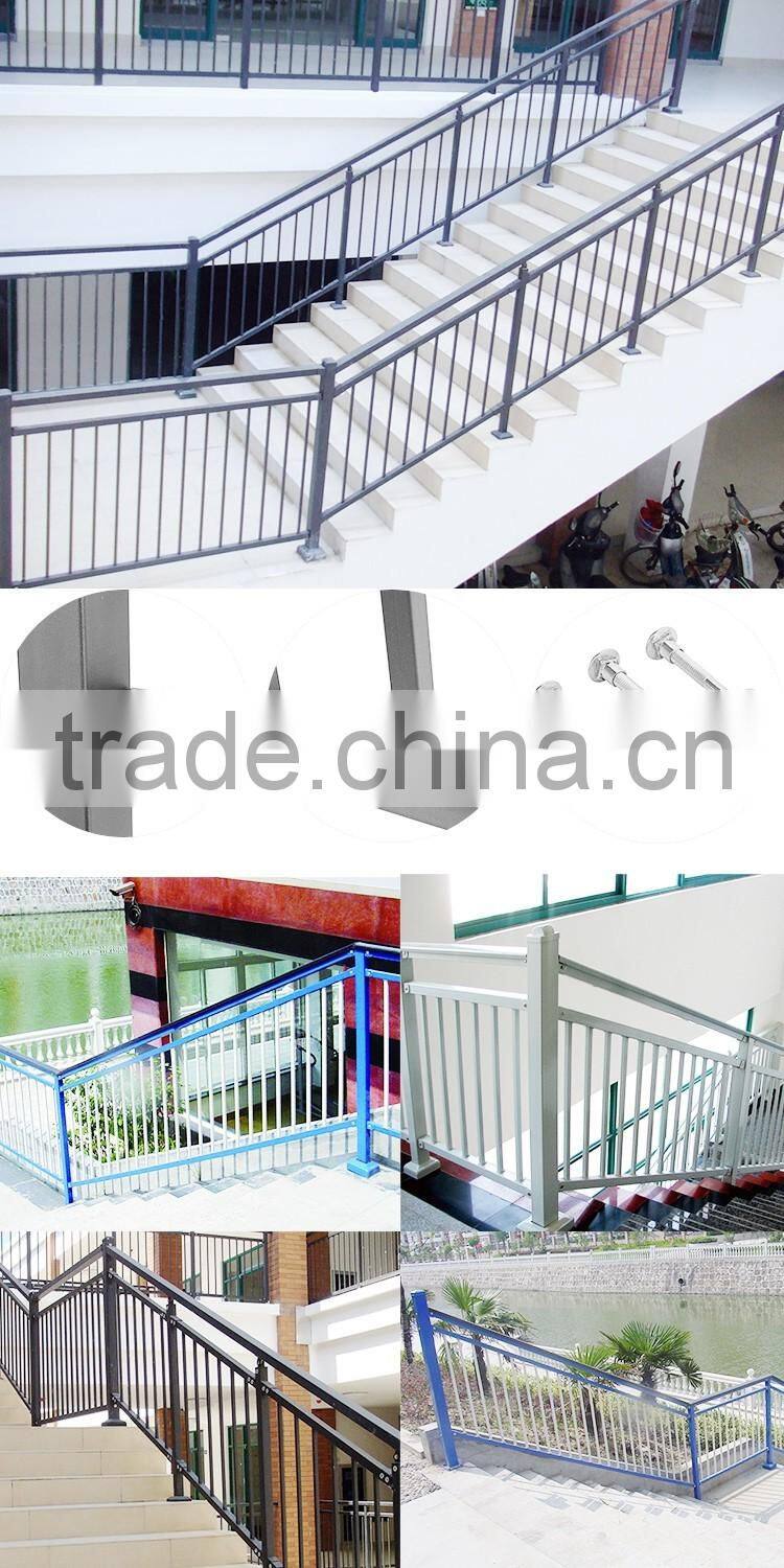 Railing metal fence panels for building