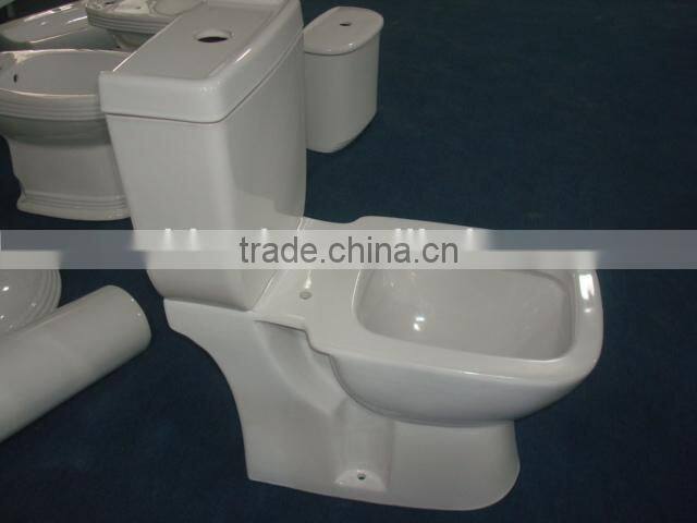 YJ9313A Bathroom Ceramics S-trap 250mm Two pcs toilet /WC/Water closet