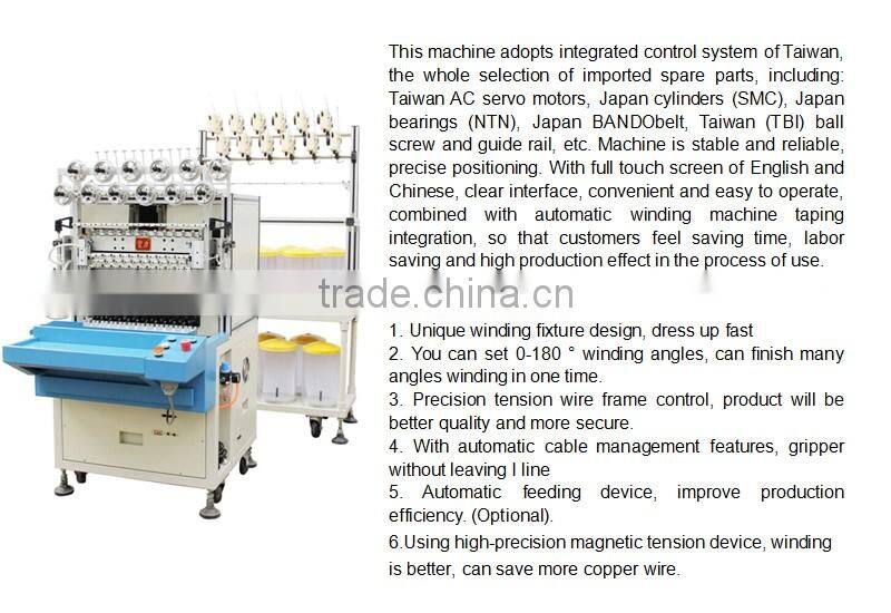 Fully-Automated 12 spindle taping and Winding Machine