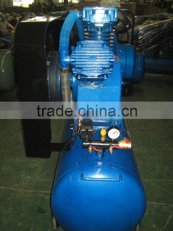 Bellt driven one stage 20HP oil lubricated piston mobile air compressor