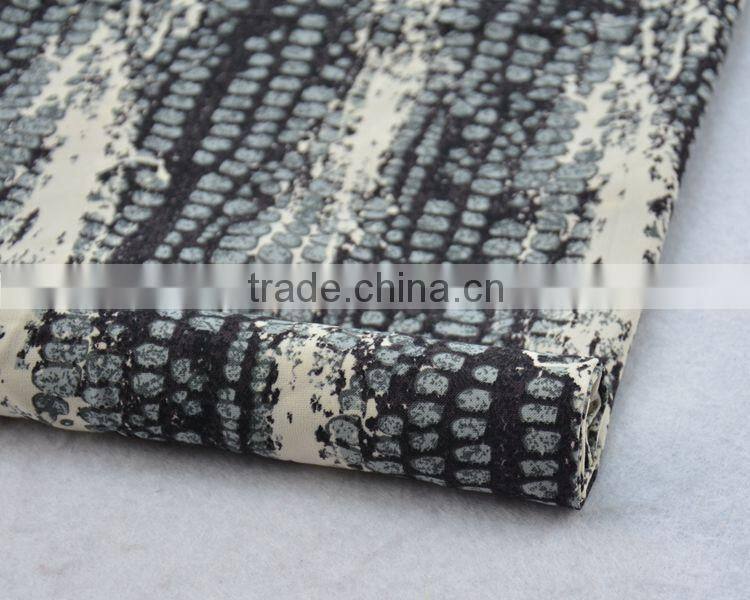 Jiufan 2015 Hot Sale Competitive Price Textile Printed Wool Peach 100% Polyester Woven Fabric