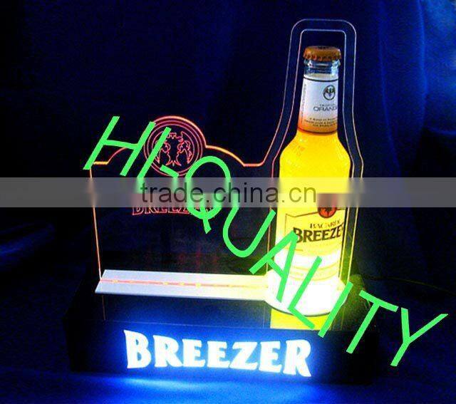 acrylic led lighted sign holder with base, acrylic sign, LED acrylic sign holder