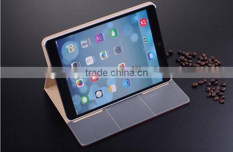 2013 new arrival High Quality crazy horse pattern leather case for apple ipad air case