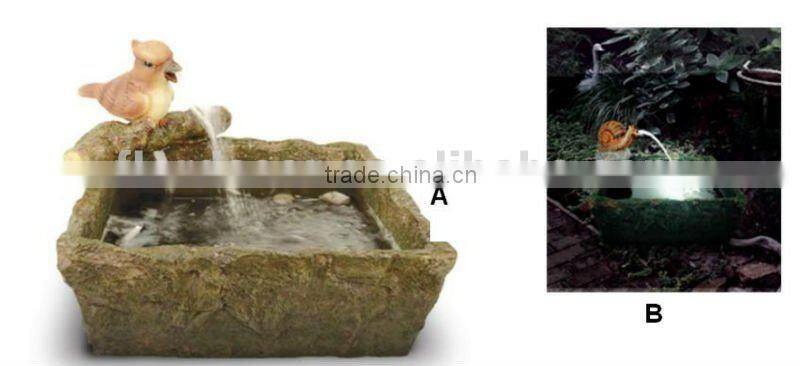 solar powered water feature/Solar floating lotus fountain SO5026