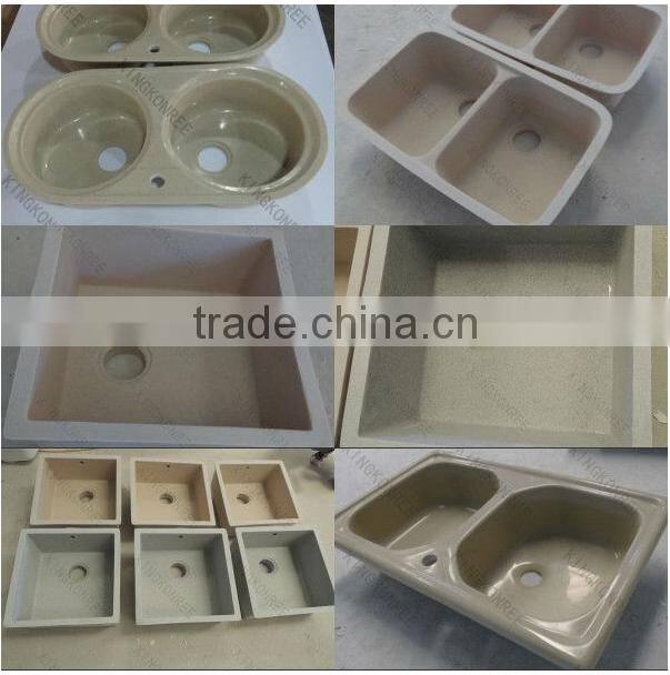 Artificial stone solid surface countertop kitchen sink