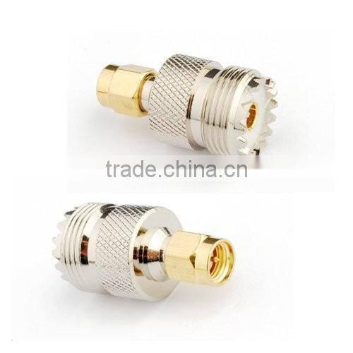 RF coaxial coax adapter SMA male to UHF female SO-239 SO239