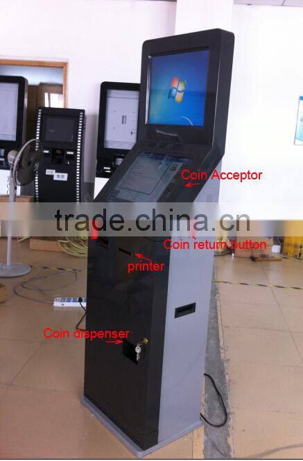 19'' Free Standing Kiosk / Dual Screen Coin Operated Free Standing Kiosk