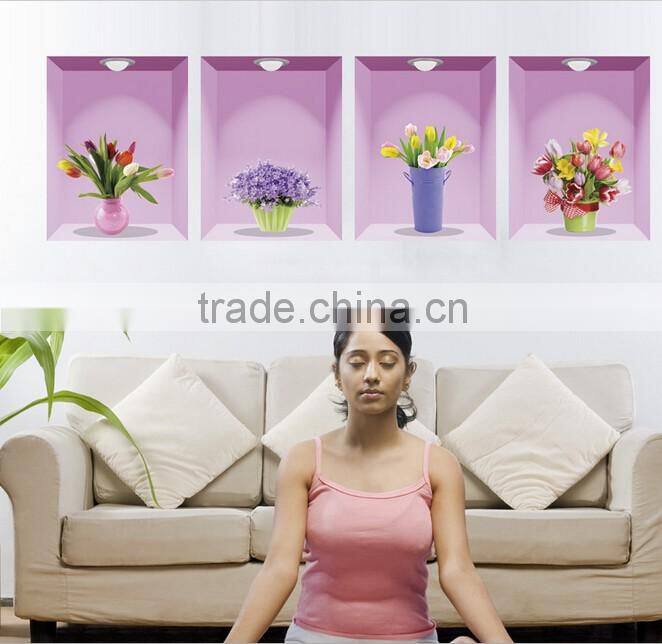 Wholesale Flower wall stick interior decoration materials
