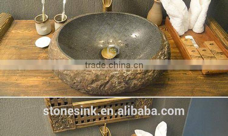 Custom size natural bathroom cheap stone sink