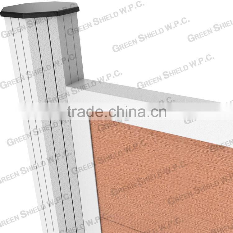 Wood Plastic Fence/Enclosure Wall 1.8m/2.0m/red/black/octagon