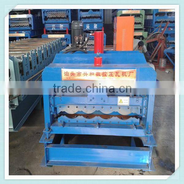 828 Trapezoidal Coloured Metal Roofing Sheet Molding Machine