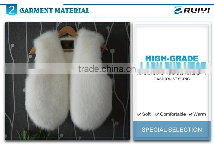 women winter fake fur gilet, faux fur vest